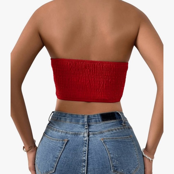 Amazon red bow crop top - Picture 2 of 3